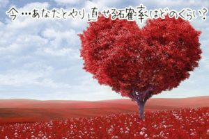 あなたが復縁できる確率はどのくらい？復縁の可能性を無料診断